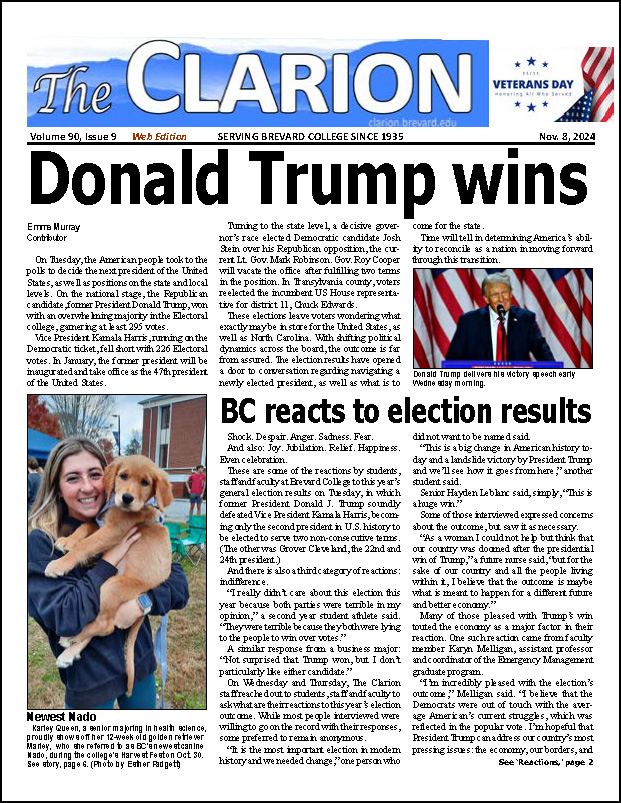 The Clarion for Nov. 8, 2024