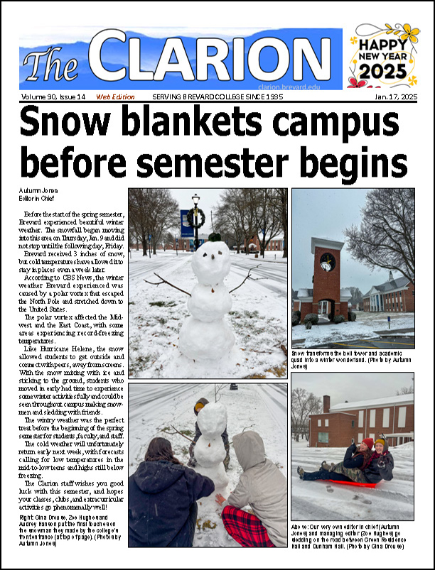 Click for the most recent issue of The Clarion