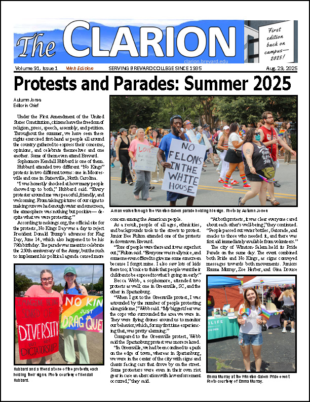 Click for the most recent issue of The Clarion