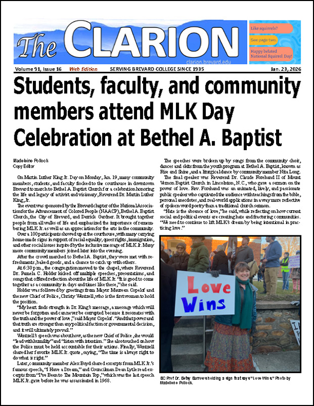 Click for the most recent issue of The Clarion