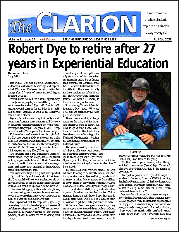 Click for the most recent issue of The Clarion