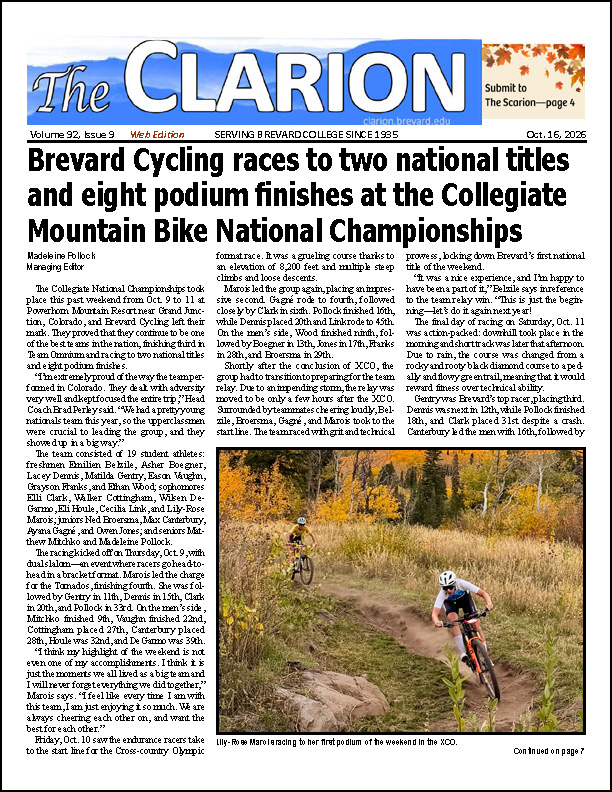 Click for the most recent issue of The Clarion