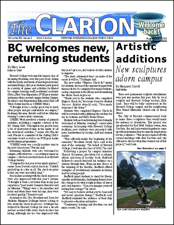 The Clarion for Aug. 21, 2019