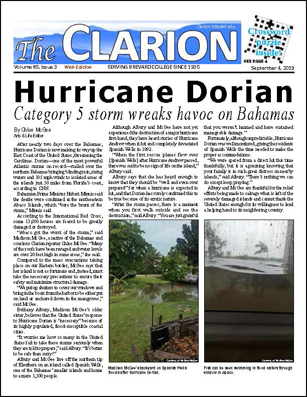 The Clarion for Sept. 4, 2019