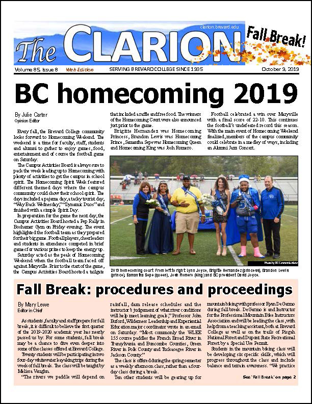 The Clarion for Oct. 9, 2019
