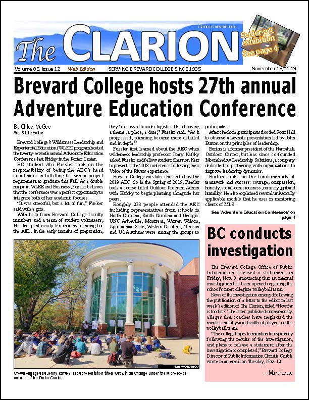 The Clarion for Nov. 13, 2019