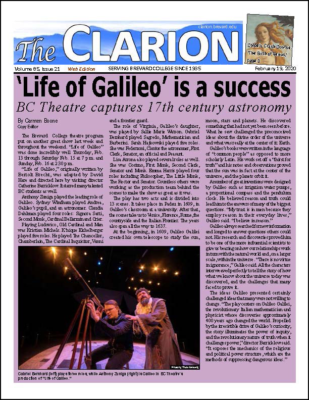 The Clarion for Feb. 19, 2020