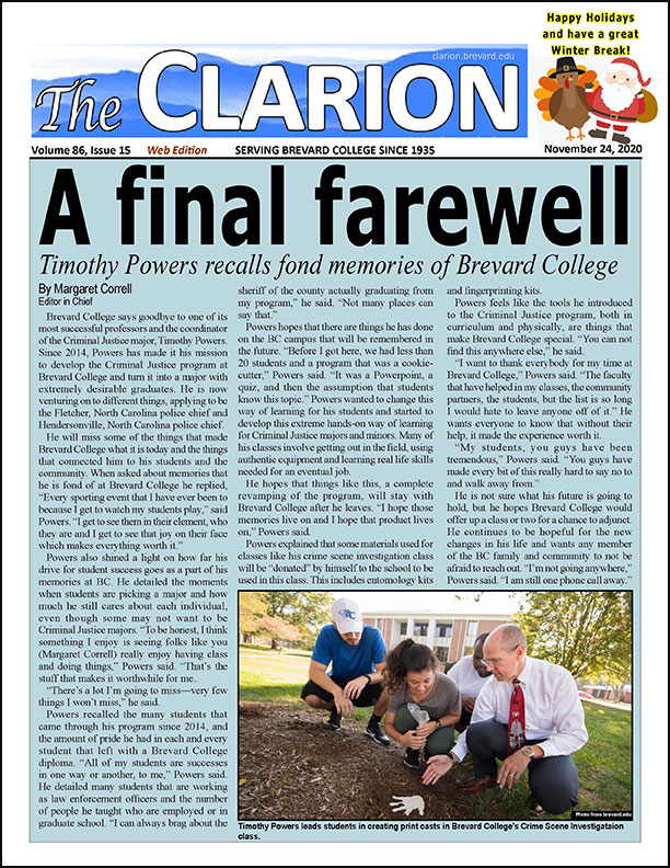 The Clarion for Nov. 24, 2020