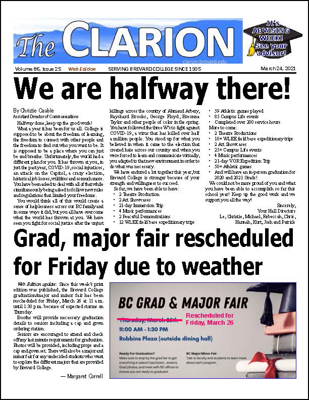 The Clarion for March 24, 2021