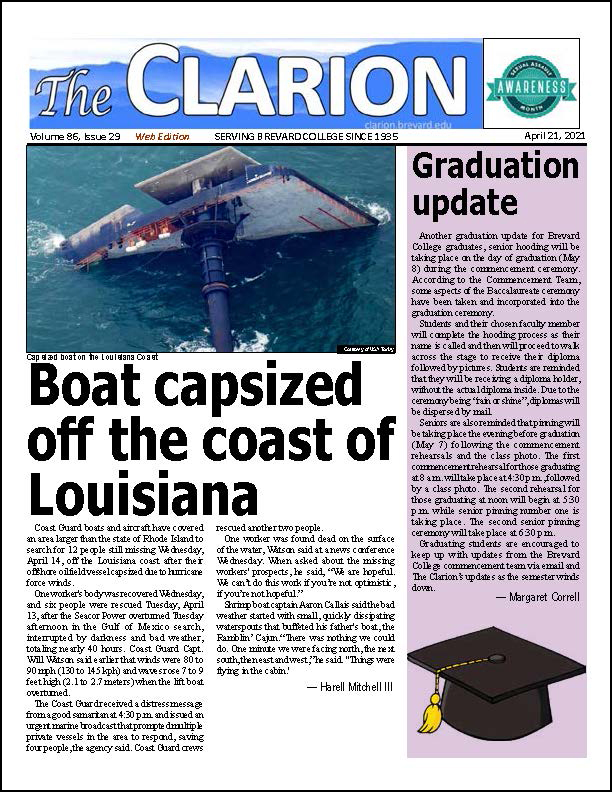 The Clarion for April 21, 2021