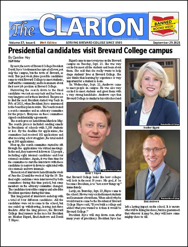 The Clarion for Sept. 29, 2021