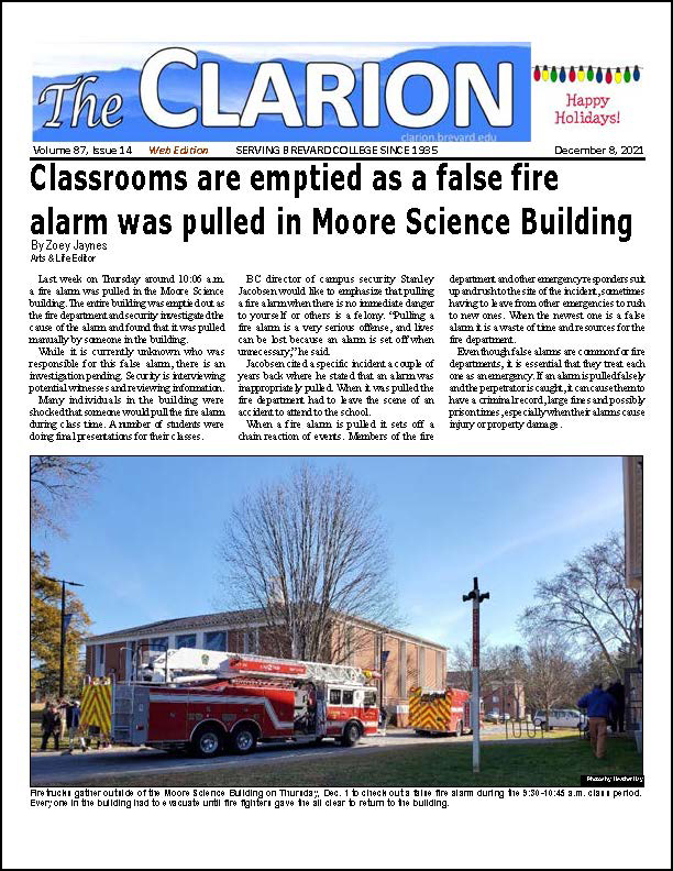The Clarion for Dec. 8, 2021