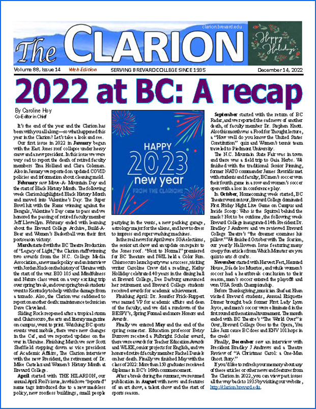 The Clarion for Dec. 14, 2022