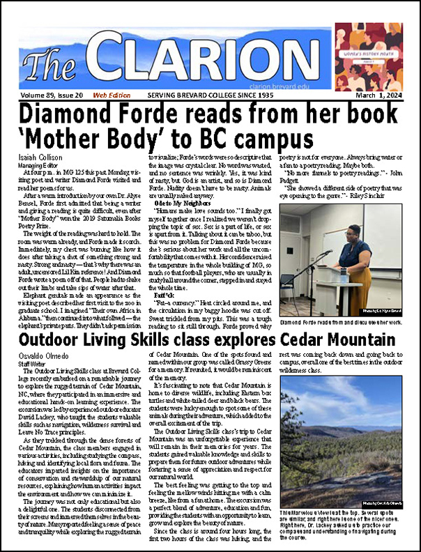 The Clarion for March 1, 2024