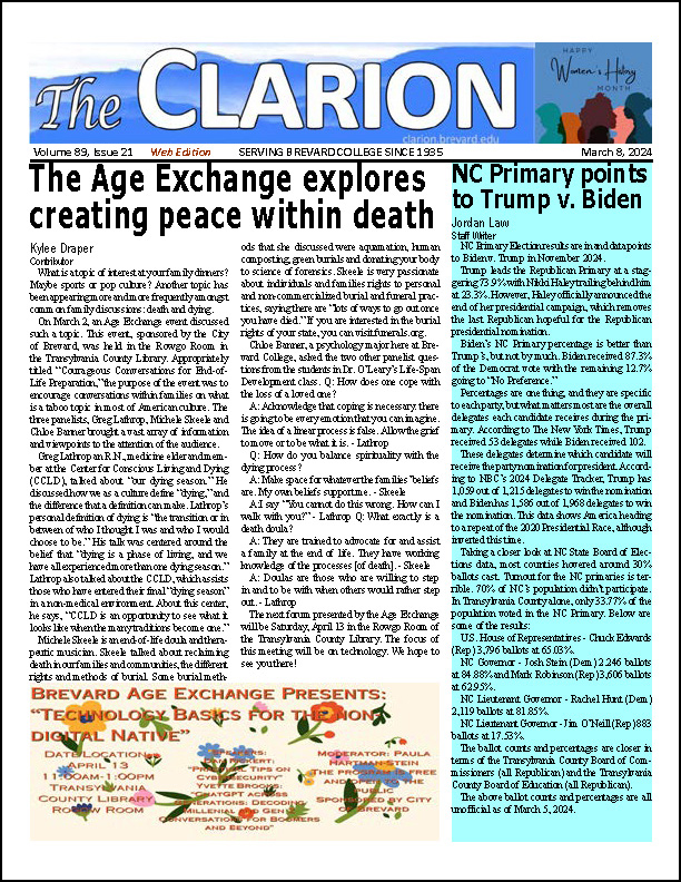 The Clarion for March 8, 2024
