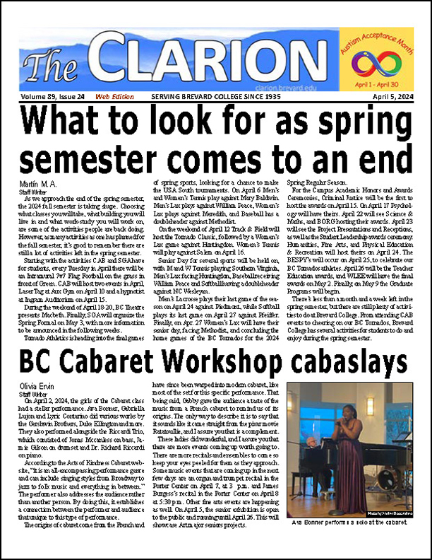The Clarion for April 5, 2024