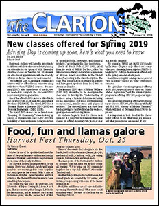 The Clarion for Oct. 24, 2018